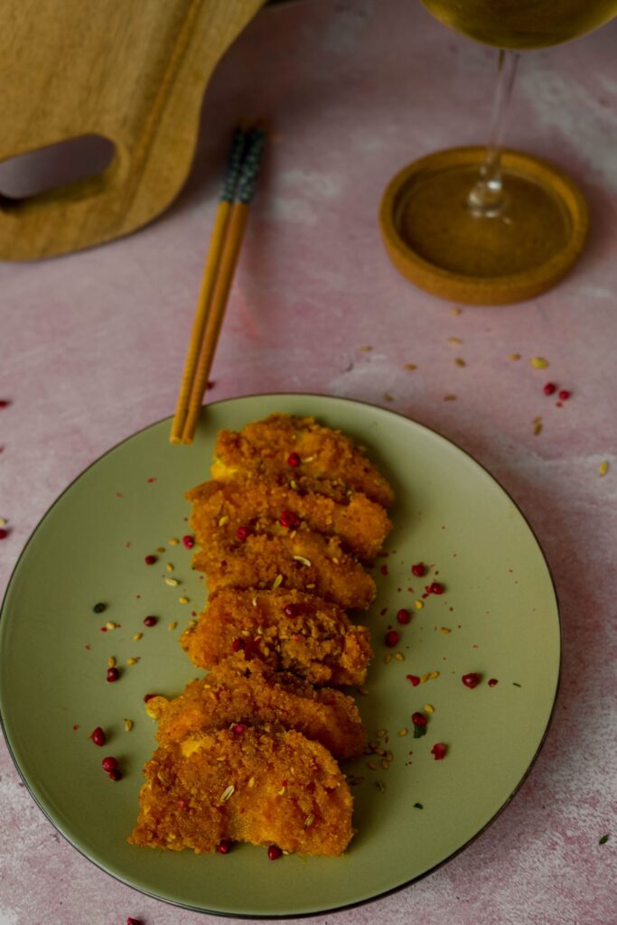 Vegan Gluten-free Crispy fried courgette