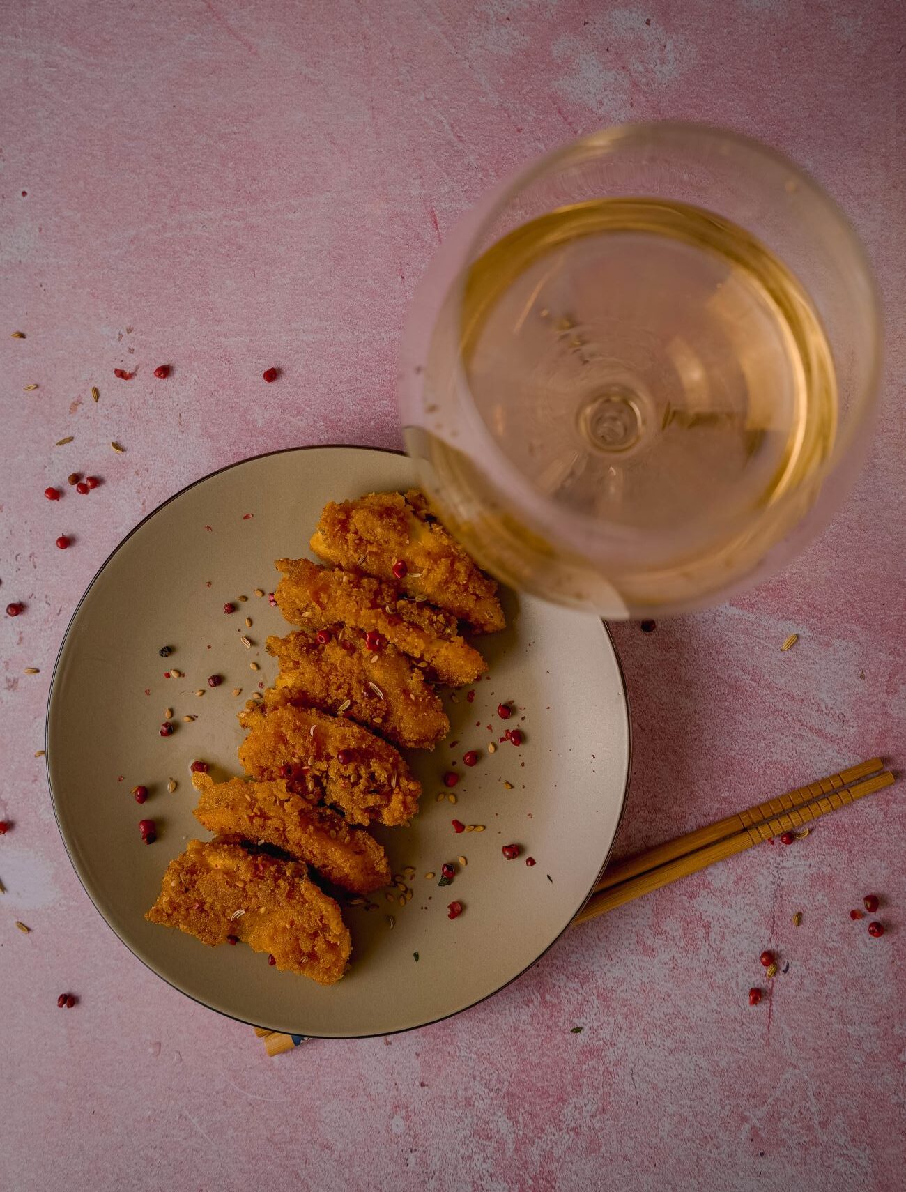 Vegan Gluten-free Crispy fried courgette