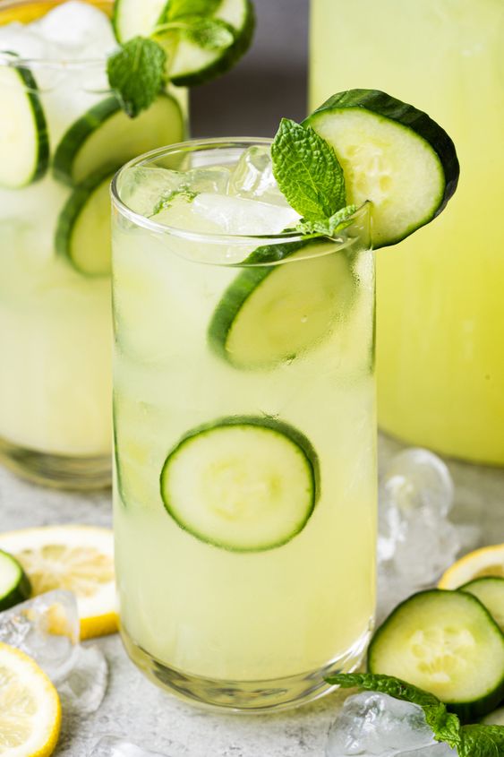 Refreshing Summer Mint and Cucumber Tea